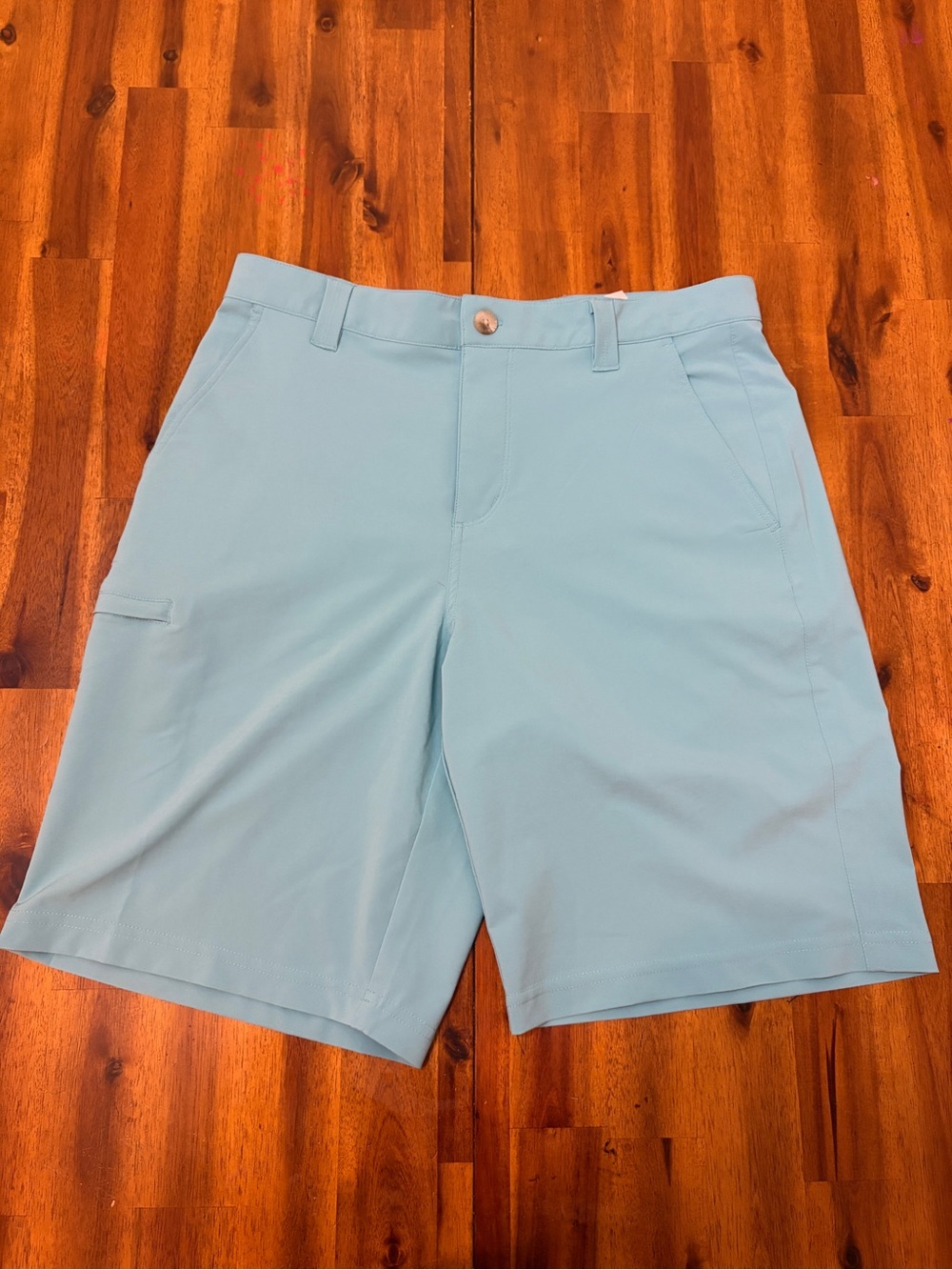 Men's  Columbia PFG Light Blue Performance Golf Shorts